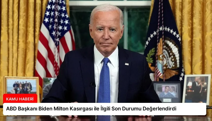 ABD Başkanı Biden Milton Kasırgası ile İlgili Son Durumu Değerlendirdi