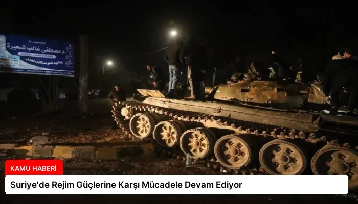 Suriye’de Rejim Güçlerine Karşı Mücadele Devam Ediyor