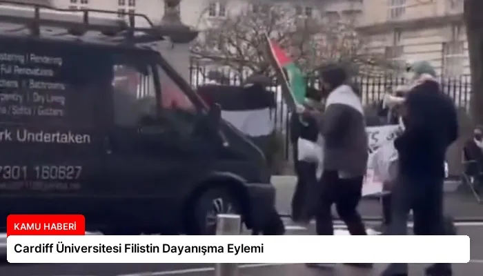 Cardiff Üniversitesi Filistin Dayanışma Eylemi