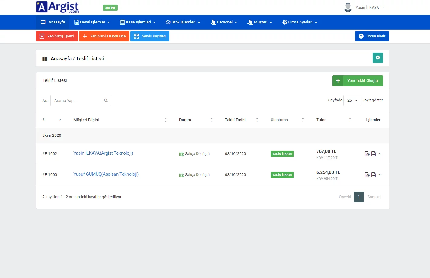Argist ile Teklif Yönetiminde Hızlı Ve Pratik Çözümler