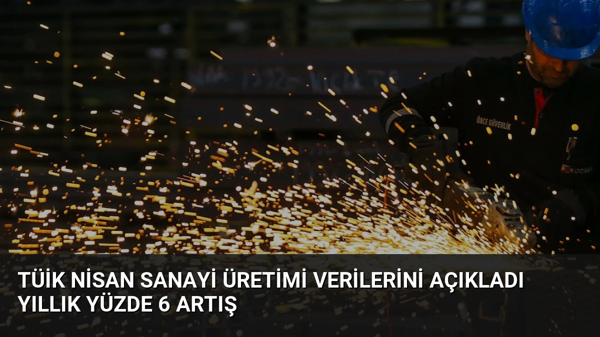 TÜİK Nisan Sanayi Üretimi Verilerini Açıkladı Yıllık Yüzde 6 Artış