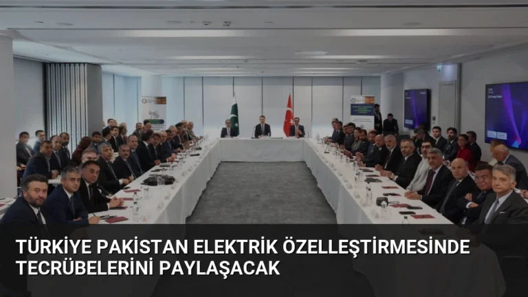 Türkiye Pakistan Elektrik Özelleştirmesinde Tecrübelerini Paylaşacak