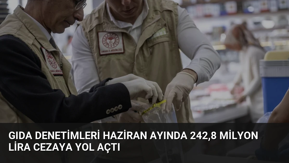 Gıda Denetimleri Haziran Ayında 242,8 Milyon Lira Cezaya Yol Açtı