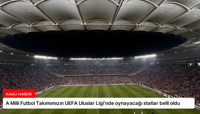A Milli Futbol Takımımızın UEFA Uluslar Ligi’nde oynayacağı statlar belli oldu