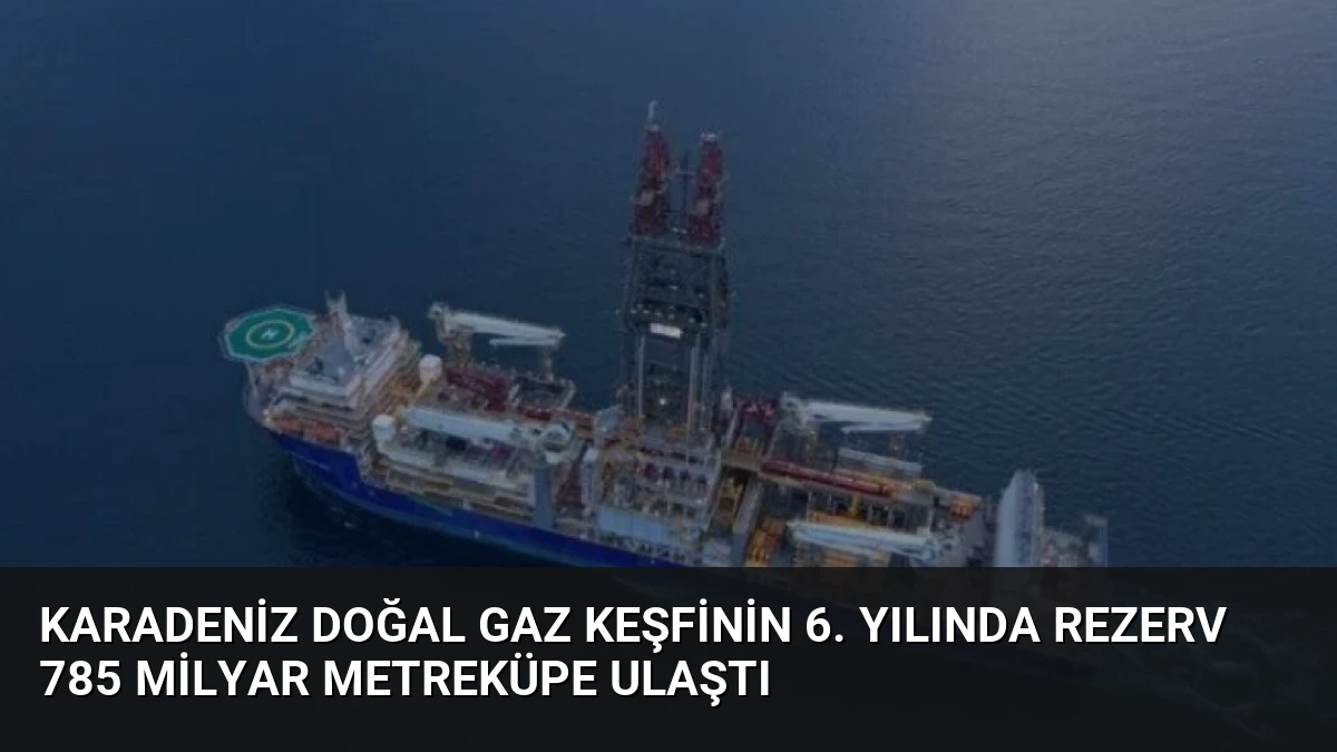 Karadeniz Doğal Gaz Keşfinin 6. Yılında Rezerv 785 Milyar Metreküpe Ulaştı