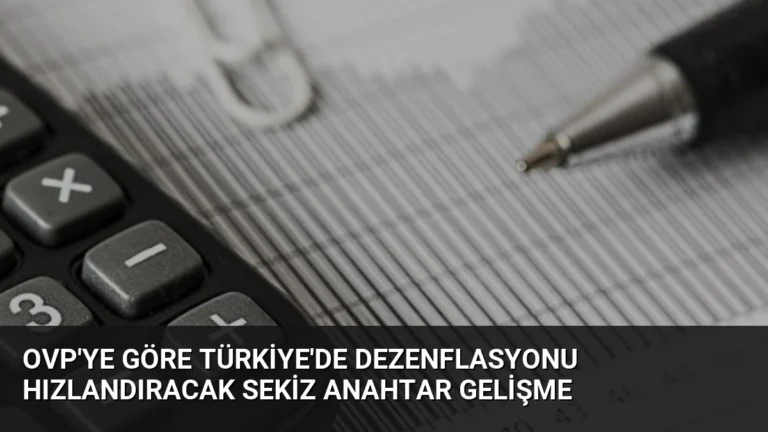 OVP’ye Göre Türkiye’de Dezenflasyonu Hızlandıracak Sekiz Anahtar Gelişme