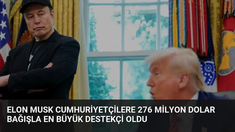Elon Musk Cumhuriyetçilere 276 Milyon Dolar Bağışla En Büyük Destekçi Oldu
