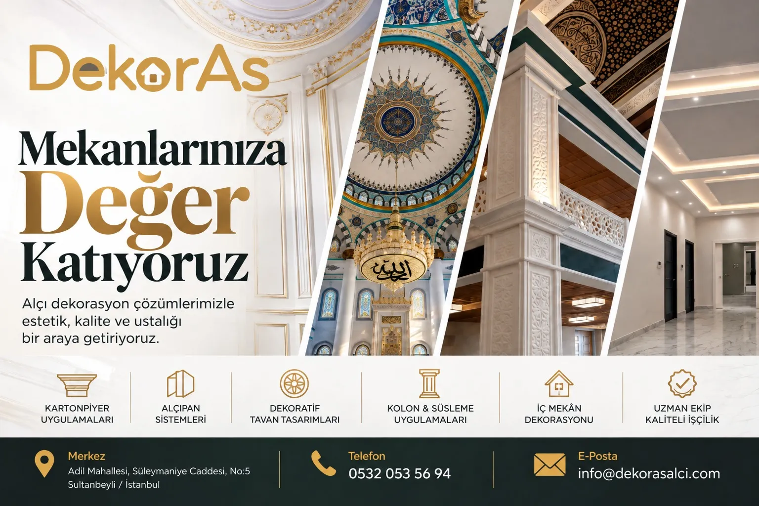 Dekoras Alçı ile Mimari Tasarımlarda Geleneksel Ustalık ve Modern Estetik