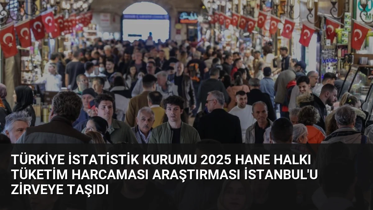 Türkiye İstatistik Kurumu 2025 Hane Halkı Tüketim Harcaması Araştırması İstanbul’u Zirveye Taşıdı